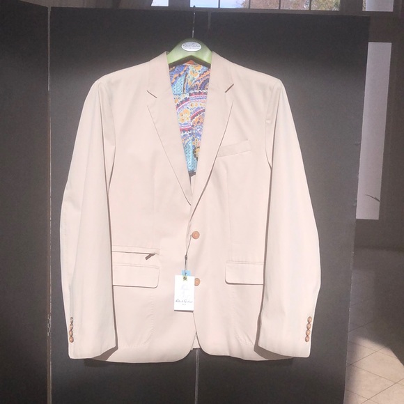 Robert Graham JULIAN Style / Light KHAKI Blazer - Picture 1 of 8
